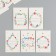 Cardboard "Handwork" set 10 pcs (5 types) 4x6 cm