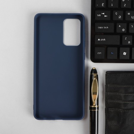 Pero cover for Samsung A72, silicone, blue-1