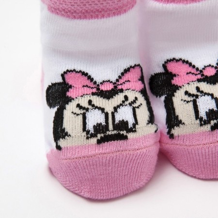 Набор носков "Minnie Mouse", белый/розовый, 6-8 см-5
