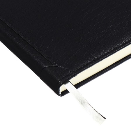 Diary Leduced A5 136 sheets, DEVENTE. Seattle, a solid cover of leatherette with foam rubber, thermo embossing, perforation, lies, cream block 70 g/m2, black-3