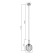 Suspended lamp Freya Fr8012PL-01AM Zelma, 200x200x1310 mm, E27, 1x40W, brass color