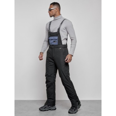 Semi -combinezone ski insulated male winter, size 48, black color-1