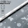 Glossy film "cones", white, 1 x 5.2 m, new year