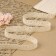 Knitted lace, 25 mm × 10 ± 1 m, beige color