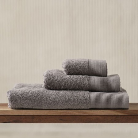 Terry towel Pasionaria "Play", 450 g, size 30x50 cm, dark gray color