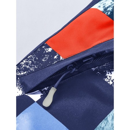 Ski costume for a boy, height 128 cm, dark blue color-18