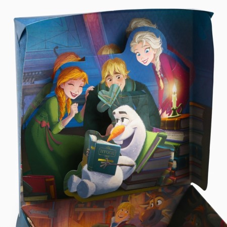 Gift folding box with 3D, cold heart, 15x15x7 cm-2