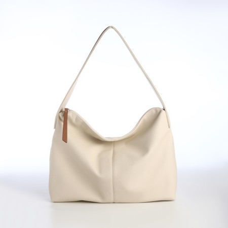 Women's bag with lightning, beige color