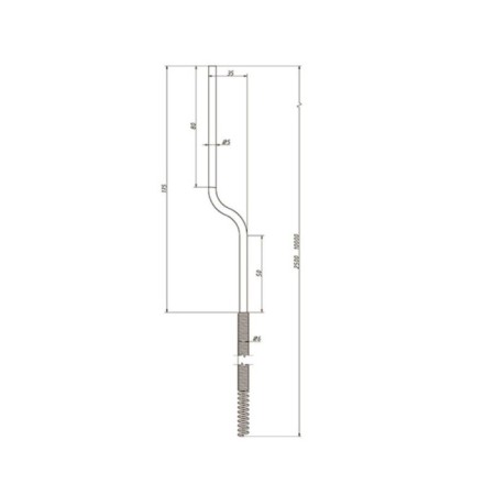 Plumbing cable ORIO TSP9-3500, d = 9 mm, l = 3.5 m, spring-2