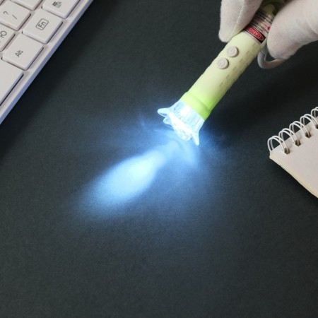 Laser pointer+flashlight "Green" 3 modes shines, flashes, laser Lr44x3 pcs 3x3x9 cm-5