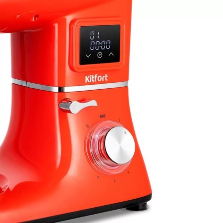 Mixer KitFort KT-3443, Planetarny, 1400 W, 5.8 l, 6 speeds, red-2