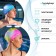 TwinTop swimming cap, silicone, girth 54-60 cm, Mix color