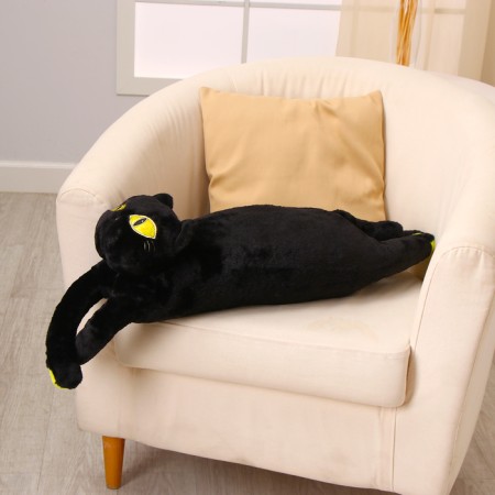 Soft toy "cat", 90 cm, black color-1
