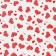 Film for flowers "Heart is love...", red, 0.7 x 7.6 m, 40 μm, 200 g