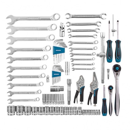Tool set GROSS 14148, 78 before, 120 teeth, CRV, 1/4 ", 1/2"-3