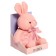 Soft toy "Knitted bunny", pink color, 38 cm