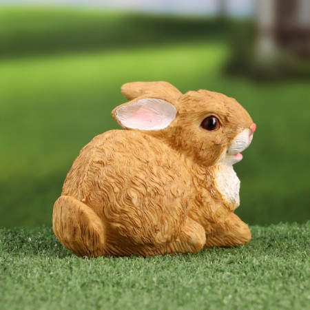 Garden Figure "Bunny Glying" 14x7x11cm-3