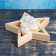 Wooden Kashpo 29 × 29 × 4.5 cm "Star", naturally give beautifully