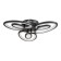Chandelier 1094/3bk LED 48W 3000-6000k Dimmer black 50x50 cm Bayerlux