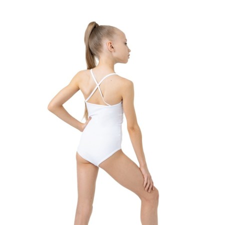 A swimsuit for gymnastics and dancing Grace Dance, p. 30, white color-2