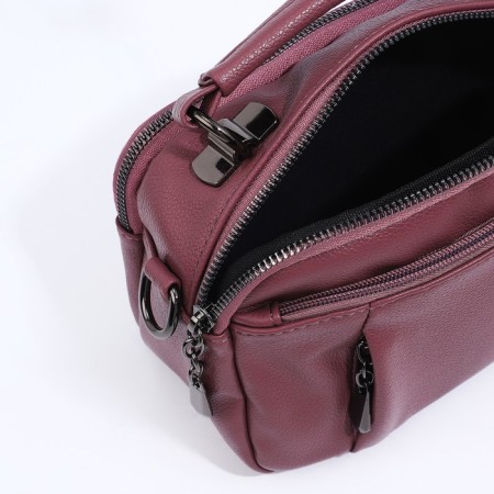 Bag Cross-Bodi with a zipper, pink color-7