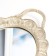 Standing interior polystone with a mirror "spikelet" gold 45x26.5x3.5 cm
