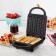 Electric waffle box KitFort KT-1695, 460 W, Belgian, white
