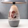 Lamp table ceramics "Bouquet with peonies" E14 220V 37x25x25 cm Risalux