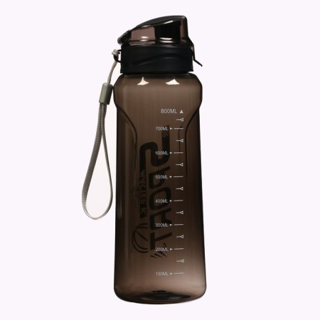 Water bottle, 800 ml, Sport, 23 x 7.6 x 4.8 cm, brown-1