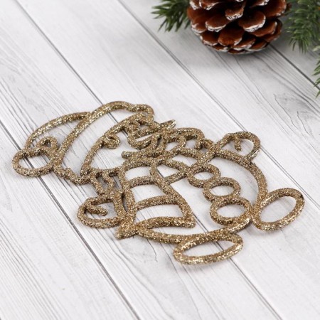 Jewelry decoration "Brilliant Snowman" (set 4 pcs) 7x11 cm, gold-2
