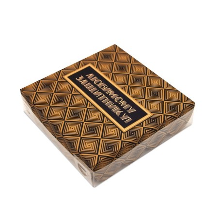 Box for cookies, "defender", 12 x 12 x 3 cm-1