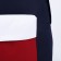 School textile school with a colored pocket, 30x39x12 cm, blue, burgundy, white