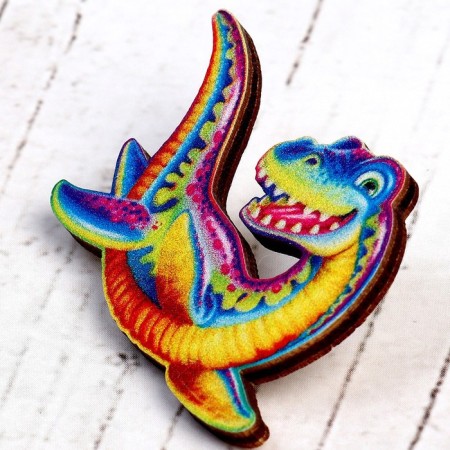 Wooden icon "Plesiosaurus"-2