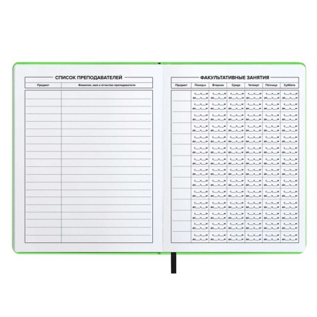 School diary for grades 1-11, solid cover, artificial leather, Soft-tach, silk-screen printing, keychain, lies, 48 ​​sheets, universal cheat sheet, block 80g/m2, neono-salad-5