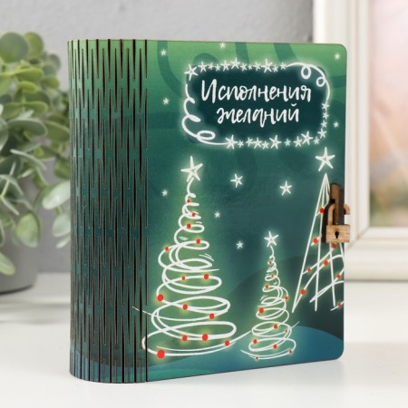 New Year's Building Broke "Christmas trees" 14x12x5 cm-1