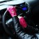 Mittens female, dimensionless, without insulation, pink color