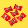 Chewing gum Fruittbol Jelly strawberries, 3.5 g