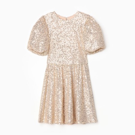 Платье нарядное для девочки KAFTAN размер 36 (134-140 см), золотой-7