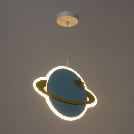 Suspended lamp "Planet" LED 24W Blue 30x5x60cm-2