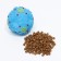 Croaking ball for dogs, hard, 7.5 cm, blue