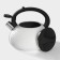 A kettle with a stainless steel whistle Magistro Glow, 3 L, Induction, Soft-Touch handle, white color