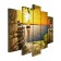 Carty clock is wall-mounted, modular "sailboat at sunset", silent, 80 x 140 cm