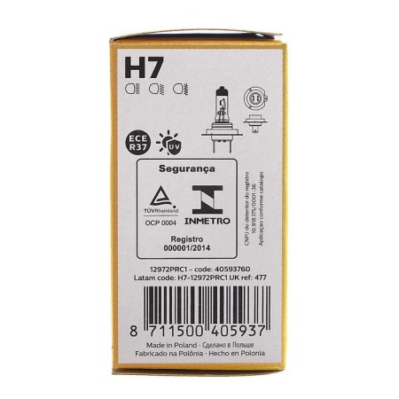 Car lamp Philips Vision Premium H7, 12 V, 55 W 12972PRC1-3