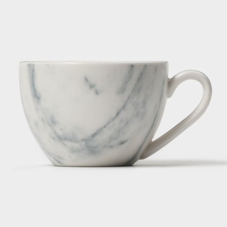 Набор чайный фарфоровый Magistro Real Marble, 4 предмета: 2 чашки 150 мл, 2 блюдца d=12,5 см-6