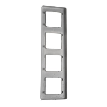 Frame Legrand Inspiria, 4 post, aluminum-1