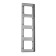 Frame Legrand Inspiria, 4 post, aluminum