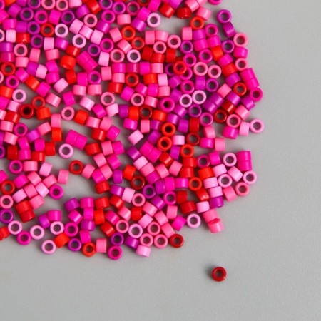 Glass beads 11/0 "cylinder. Pink-red" 10 g-2