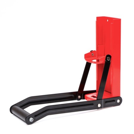 A press for the disposal of aluminum cans and plastic bottles, 32.5 x 8.7 x 24.7, red-5