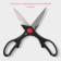 Scissors kitchen shares "Assistant", 20 cm, with an opening for a bottle, black color