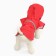 Dog raincoat, size XL (DS 30-35, OG 38-43, Osh 26-31 cm), red
